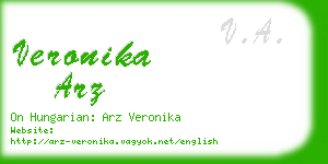 veronika arz business card